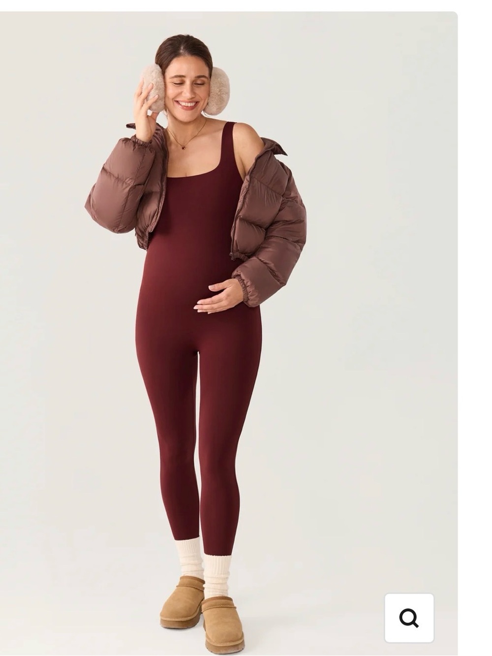 MOMANDA Burgundy Jumpsuit